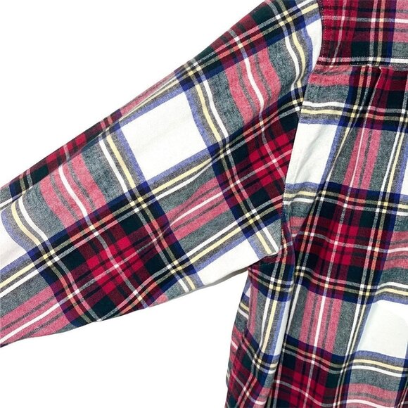 Eddie Bauer Legends Shirt Mens Size XL Plaid Flannel Cotton Button Front Pockets - Picture 9 of 12